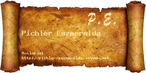 Pichler Eszmeralda névjegykártya